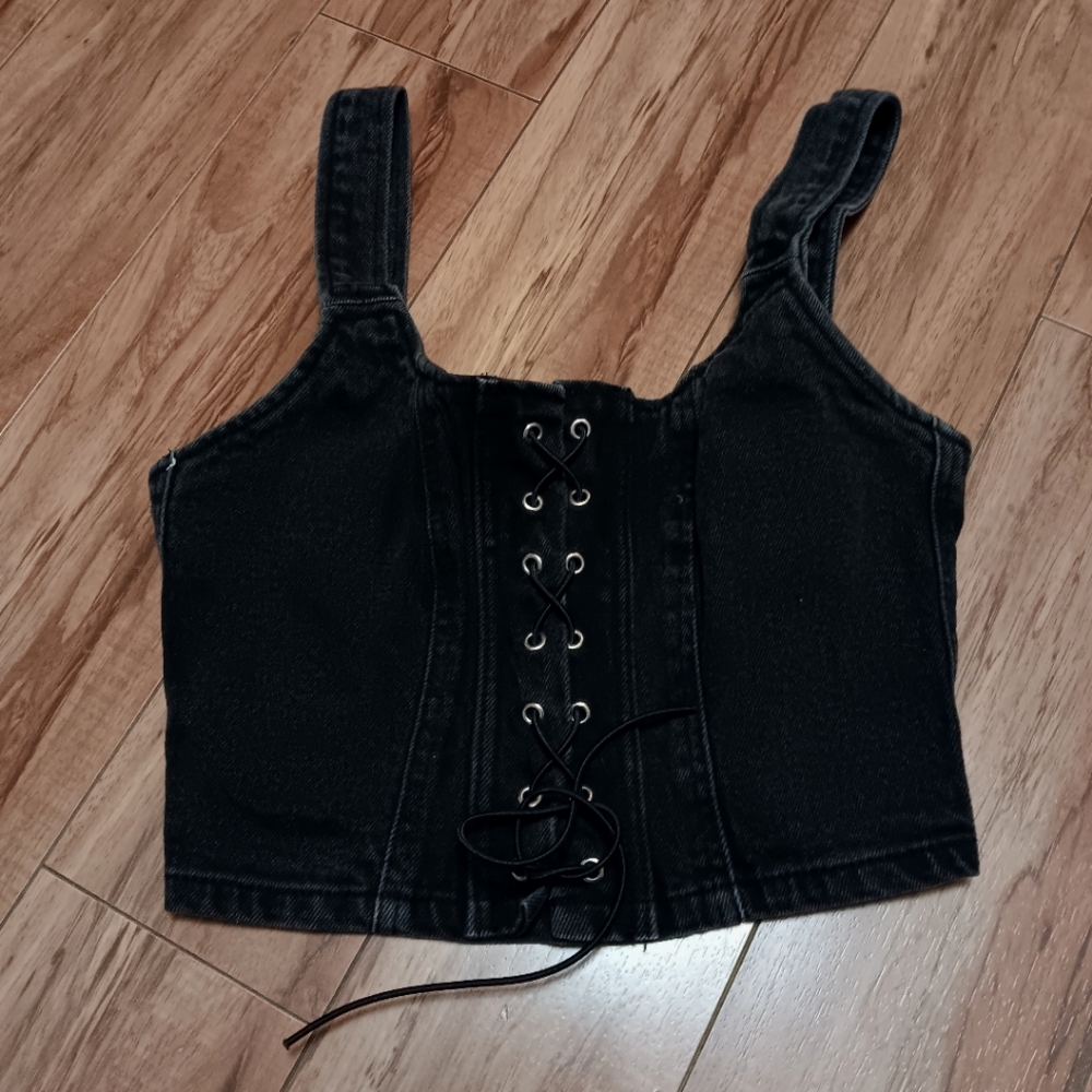 Black corset top